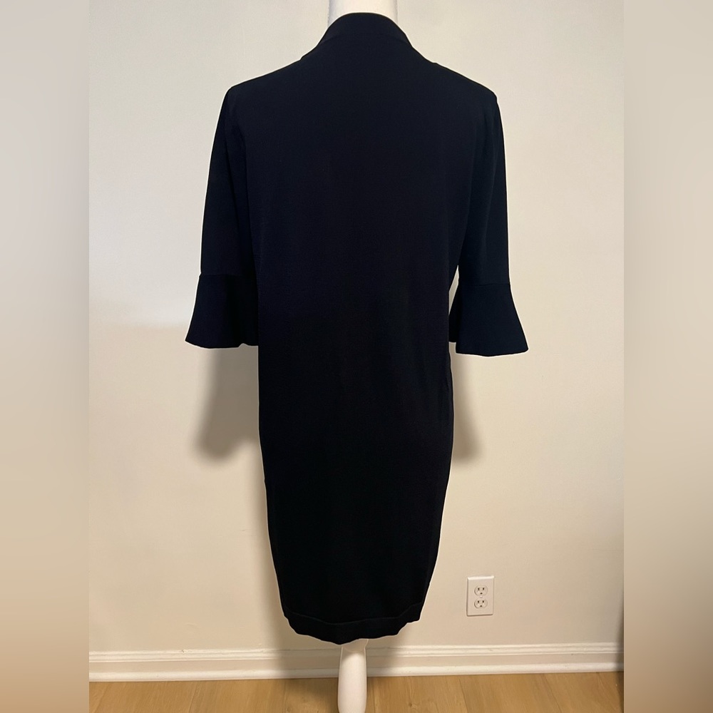 COS Navy Knit Ruffle Sleeve Dress - Picture 5 of 5